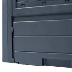 vidaXL Compostoare de grădină, 2 buc., gri, 60 x 60 x 73 cm, 520 L vidaXL Compostoare de grădină, 2 buc., gri, 60 x 60 x 73 cm, 520 L