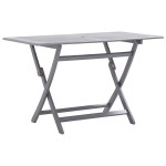 vidaXL Set mobilier de grădină, 5 piese, gri, lemn masiv de acacia vidaXL Set mobilier de grădină, 5 piese, gri, lemn masiv de acacia