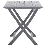 vidaXL Set mobilier de grădină, 5 piese, gri, lemn masiv de acacia vidaXL Set mobilier de grădină, 5 piese, gri, lemn masiv de acacia