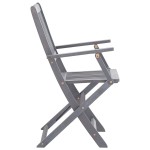 vidaXL Set mobilier de grădină, 5 piese, gri, lemn masiv de acacia vidaXL Set mobilier de grădină, 5 piese, gri, lemn masiv de acacia