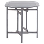 vidaXL Set mobilier de grădină, 5 piese, gri, lemn masiv de acacia vidaXL Set mobilier de grădină, 5 piese, gri, lemn masiv de acacia