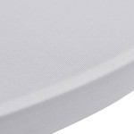 vidaXL Husă de masă cu picior Ø70 cm, 4 buc., alb, elastic vidaXL Husă de masă cu picior Ø70 cm, 4 buc., alb, elastic