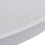 vidaXL Husă de masă cu picior, Ø80 cm, alb, elastic, 4 buc. vidaXL Husă de masă cu picior, Ø80 cm, alb, elastic, 4 buc.