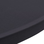 vidaXL Husă elastică pentru masă, 4 buc., antracit, 80 cm vidaXL Husă elastică pentru masă, 4 buc., antracit, 80 cm