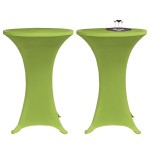 vidaXL Husă elastică pentru masă, 4 buc., verde, 60 cm vidaXL Husă elastică pentru masă, 4 buc., verde, 60 cm