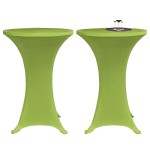 vidaXL Husă elastică pentru masă, 4 buc., verde, 70 cm vidaXL Husă elastică pentru masă, 4 buc., verde, 70 cm