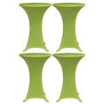 vidaXL Husă elastică pentru masă, 4 buc., verde, 70 cm vidaXL Husă elastică pentru masă, 4 buc., verde, 70 cm