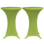 vidaXL Husă elastică pentru masă, 4 buc., verde, 70 cm vidaXL Husă elastică pentru masă, 4 buc., verde, 70 cm