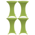 vidaXL Husă elastică pentru masă, 4 buc., verde, 80 cm vidaXL Husă elastică pentru masă, 4 buc., verde, 80 cm