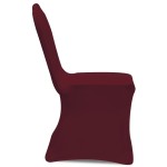 vidaXL Huse elastice pentru scaun, 12 buc., vișiniu vidaXL Huse elastice pentru scaun, 12 buc., vișiniu