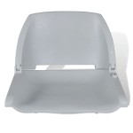 vidaXL Scaune barcă 2 buc. gri 41x51x48 cm spătar pliabil fără pernă vidaXL Scaune barcă 2 buc. gri 41x51x48 cm spătar pliabil fără pernă