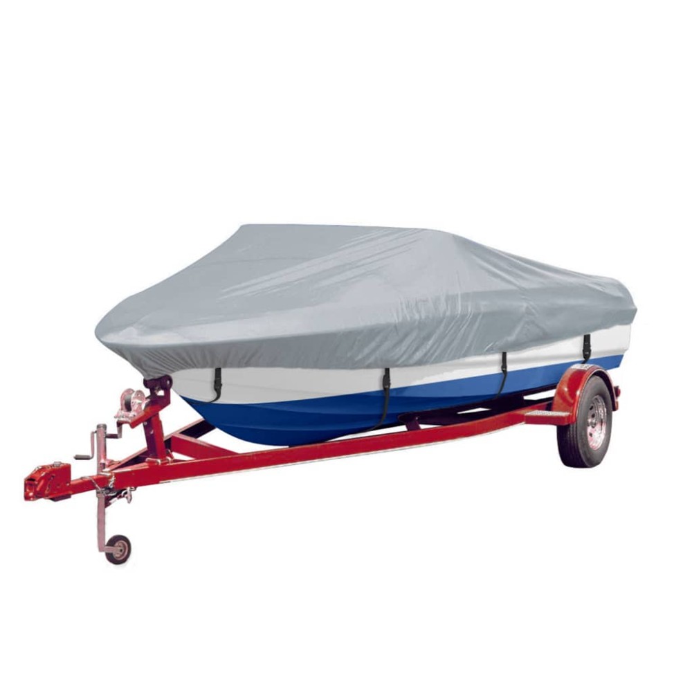 vidaXL Huse de barcă 2 buc., gri, lungime 427-488 cm, lățime 173 cm