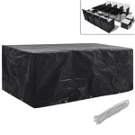 vidaXL Huse mobilier grădină, 2 buc, 8 persoane, 229x113 cm poliratan vidaXL Huse mobilier grădină, 2 buc, 8 persoane, 229x113 cm poliratan