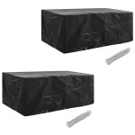 vidaXL Huse mobilier grădină, 2 buc, 8 persoane, 229x113 cm poliratan vidaXL Huse mobilier grădină, 2 buc, 8 persoane, 229x113 cm poliratan