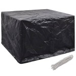 vidaXL Huse mobilier grădină, 2 buc., 135 x 135 x 90 cm, 8 ocheți vidaXL Huse mobilier grădină, 2 buc., 135 x 135 x 90 cm, 8 ocheți