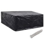 vidaXL Huse mobilier grădină, 2 buc., 260 x 260 x 90 cm, 10 ocheți vidaXL Huse mobilier grădină, 2 buc., 260 x 260 x 90 cm, 10 ocheți