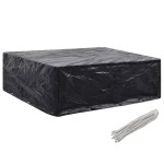 vidaXL Huse mobilier grădină, 2 buc., 8 ocheți, 250 x 210 x 90 cm vidaXL Huse mobilier grădină, 2 buc., 8 ocheți, 250 x 210 x 90 cm