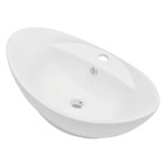 vidaXL Set mobilier de baie din două piese, stejar, ceramică