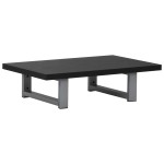 vidaXL Set mobilier de baie, 2 piese, negru, ceramică vidaXL Set mobilier de baie, 2 piese, negru, ceramică