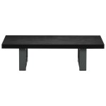 vidaXL Set mobilier de baie, 2 piese, negru, ceramică vidaXL Set mobilier de baie, 2 piese, negru, ceramică