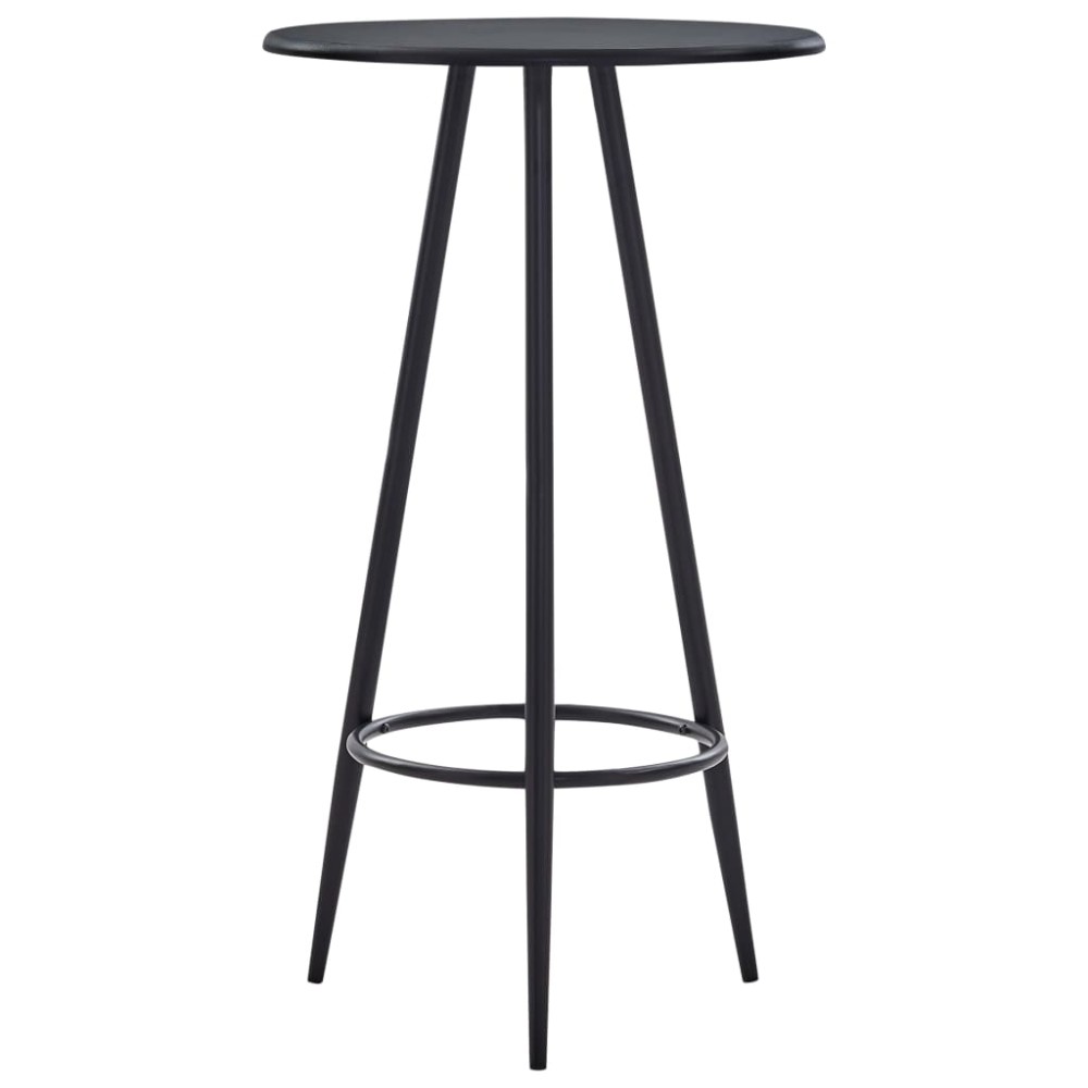 vidaXL Set de bar, 5 piese, negru, plastic