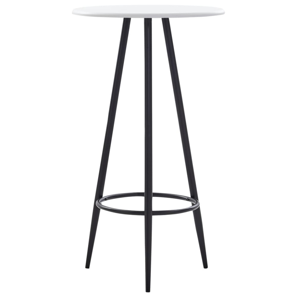 vidaXL Set mobilier de bar, 3 piese, negru, plastic