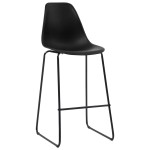 vidaXL Set mobilier de bar, 5 piese, negru, plastic vidaXL Set mobilier de bar, 5 piese, negru, plastic