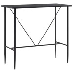vidaXL Set mobilier de bar, 5 piese, negru, plastic vidaXL Set mobilier de bar, 5 piese, negru, plastic