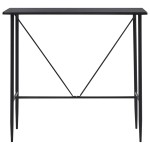 vidaXL Set mobilier de bar, 5 piese, negru, plastic vidaXL Set mobilier de bar, 5 piese, negru, plastic