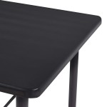vidaXL Set mobilier de bar, 5 piese, negru, plastic vidaXL Set mobilier de bar, 5 piese, negru, plastic