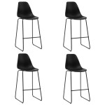 vidaXL Set mobilier de bar, 5 piese, negru, plastic vidaXL Set mobilier de bar, 5 piese, negru, plastic