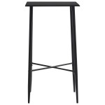 vidaXL Set mobilier de bar, 3 piese, negru, plastic vidaXL Set mobilier de bar, 3 piese, negru, plastic