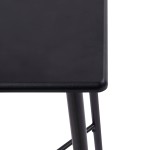 vidaXL Set mobilier de bar, 3 piese, negru, plastic vidaXL Set mobilier de bar, 3 piese, negru, plastic