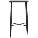 vidaXL Set mobilier de bar, 5 piese, negru, plastic vidaXL Set mobilier de bar, 5 piese, negru, plastic