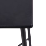 vidaXL Set mobilier de bar, 5 piese, negru, plastic vidaXL Set mobilier de bar, 5 piese, negru, plastic
