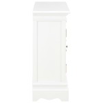 vidaXL Servantă, alb, 70x28x70 cm, lemn masiv de pin