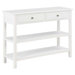 vidaXL Dulap, alb, 110x35x80 cm, MDF