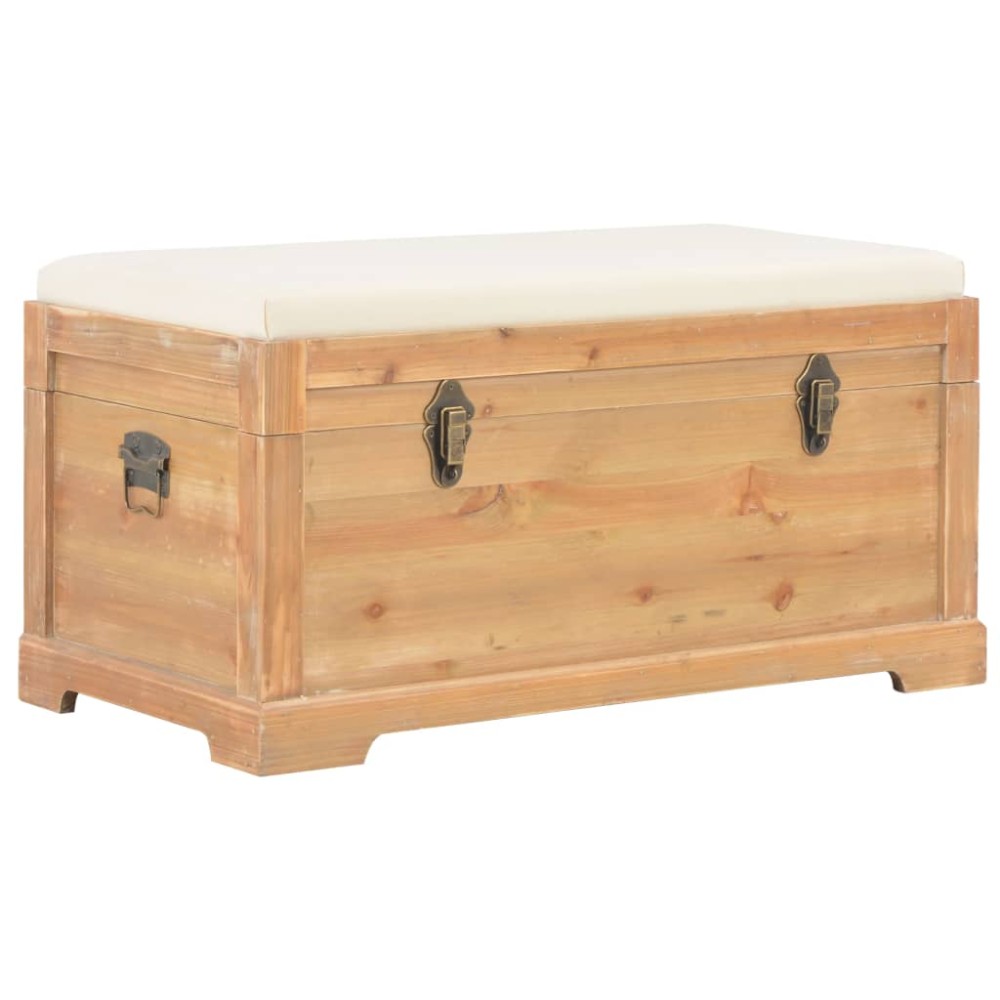 vidaXL Ladă de depozitare cu pernă, 80 x 40 x 40 cm, MDF