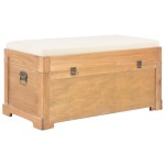 vidaXL Ladă de depozitare cu pernă, 80 x 40 x 40 cm, MDF vidaXL Ladă de depozitare cu pernă, 80 x 40 x 40 cm, MDF