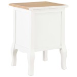 vidaXL Noptieră, 2 buc., alb, 35 x 30 x 49 cm, MDF vidaXL Noptieră, 2 buc., alb, 35 x 30 x 49 cm, MDF