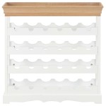 vidaXL Dulap de vinuri, alb, 70 x 22,5 x 70,5 cm, MDF vidaXL Dulap de vinuri, alb, 70 x 22,5 x 70,5 cm, MDF