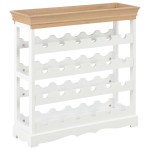 vidaXL Dulap de vinuri, alb, 70 x 22,5 x 70,5 cm, MDF vidaXL Dulap de vinuri, alb, 70 x 22,5 x 70,5 cm, MDF