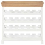vidaXL Dulap de vinuri, alb, 70 x 22,5 x 70,5 cm, MDF vidaXL Dulap de vinuri, alb, 70 x 22,5 x 70,5 cm, MDF