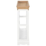 vidaXL Dulap de vinuri, alb, 70 x 22,5 x 70,5 cm, MDF vidaXL Dulap de vinuri, alb, 70 x 22,5 x 70,5 cm, MDF
