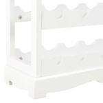 vidaXL Dulap de vinuri, alb, 70 x 22,5 x 70,5 cm, MDF vidaXL Dulap de vinuri, alb, 70 x 22,5 x 70,5 cm, MDF
