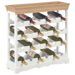 vidaXL Dulap de vinuri, alb, 70 x 22,5 x 70,5 cm, MDF vidaXL Dulap de vinuri, alb, 70 x 22,5 x 70,5 cm, MDF