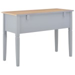 vidaXL Birou de scris, gri, 109,5 x 45 x 77,5 cm, lemn