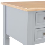 vidaXL Birou de scris, gri, 109,5 x 45 x 77,5 cm, lemn