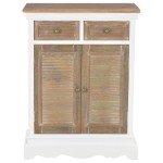 vidaXL Servantă, alb, 60 x 30 x 80 cm, lemn masiv vidaXL Servantă, alb, 60 x 30 x 80 cm, lemn masiv