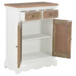 vidaXL Servantă, alb, 60 x 30 x 80 cm, lemn masiv vidaXL Servantă, alb, 60 x 30 x 80 cm, lemn masiv